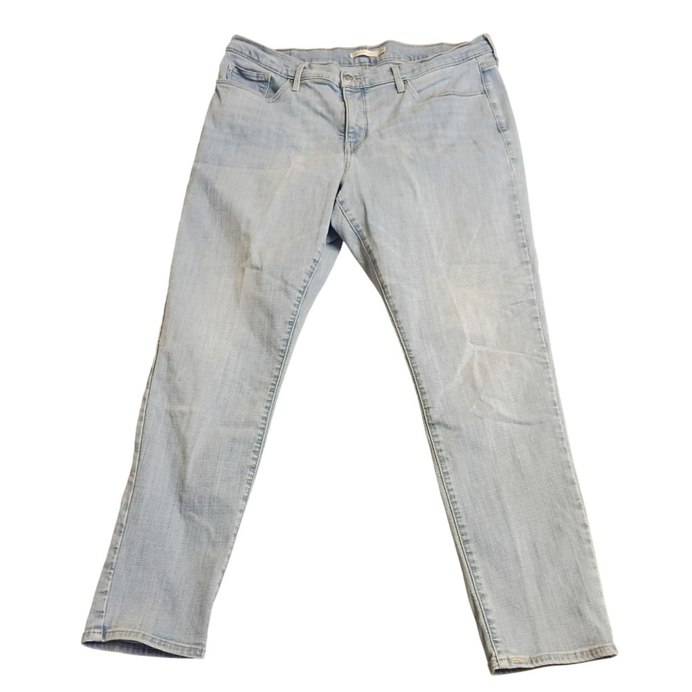 Levis 311 Shaping Skinny Jeans Womens 18W Light Wash Blue Stretch Denim